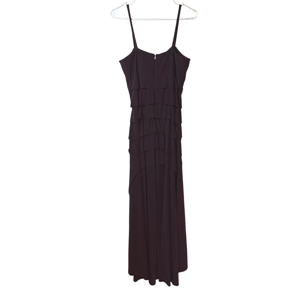 Alex Evenings Tiered Ruffle Evening Maxi Dress Size 8 Purple Bridesmaid Formal - Picture 2 of 12